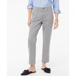 J. Crew Light Gray Cotton High-rise Girlfriend Chino Pant Women’s Size 10